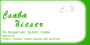 csaba wieser business card